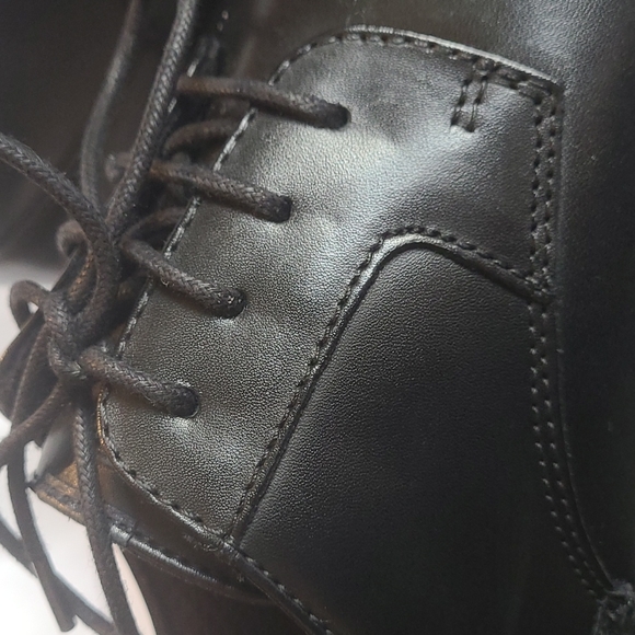 Nunn Bush Men's Marvin Street Plain Toe Oxford, Black, Size 8 - Picture 6 of 16